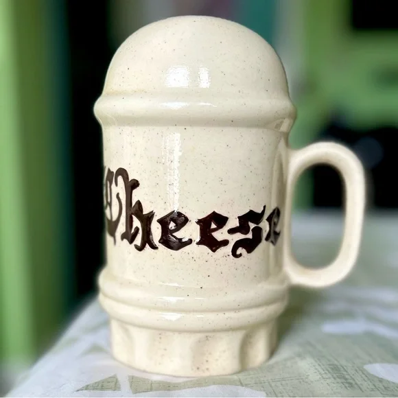 VTG Large Pottery Cheese Shaker Kitchenware Tool Cottagecore Farmhouse Accent - Picture 2 of 9